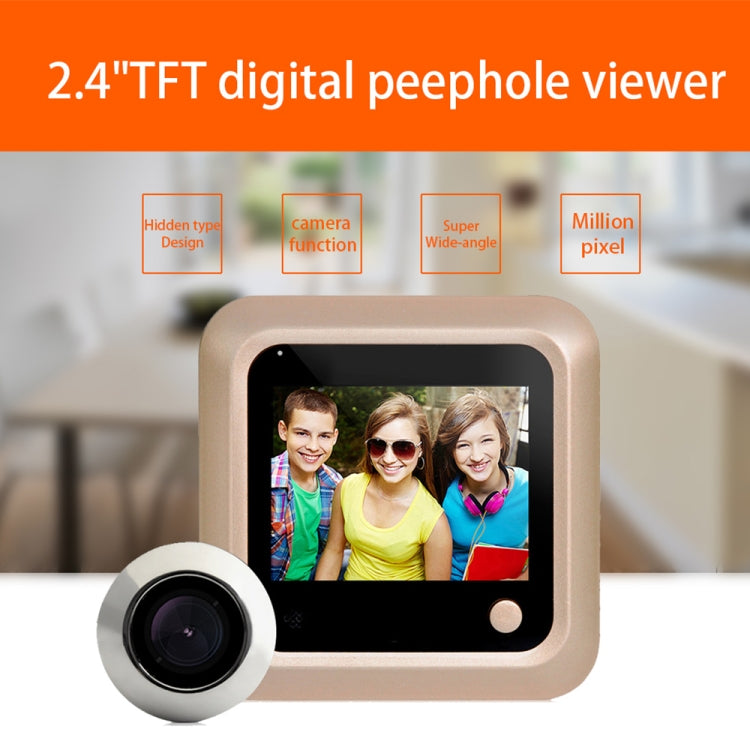 X5 2.4 inch Screen 2.0MP Security Camera No Disturb Peephole Viewer, Support TF Card, X5 X5 2.4 inch Screen 2.0MP Security Camera No Disturb Peephole Viewer, Support TF Card, X5
